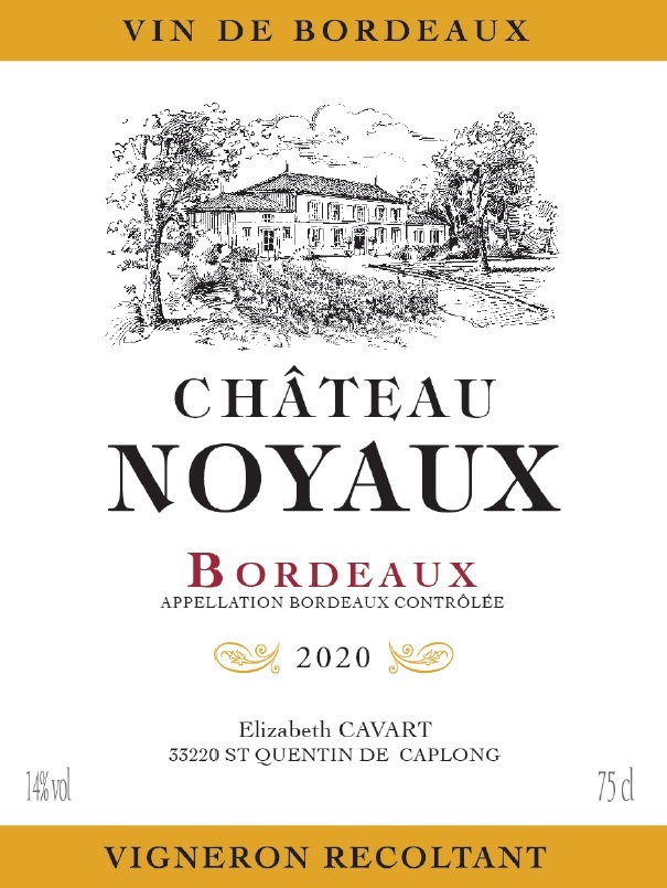 Château Noyaux AOC Bordeaux Red 2020