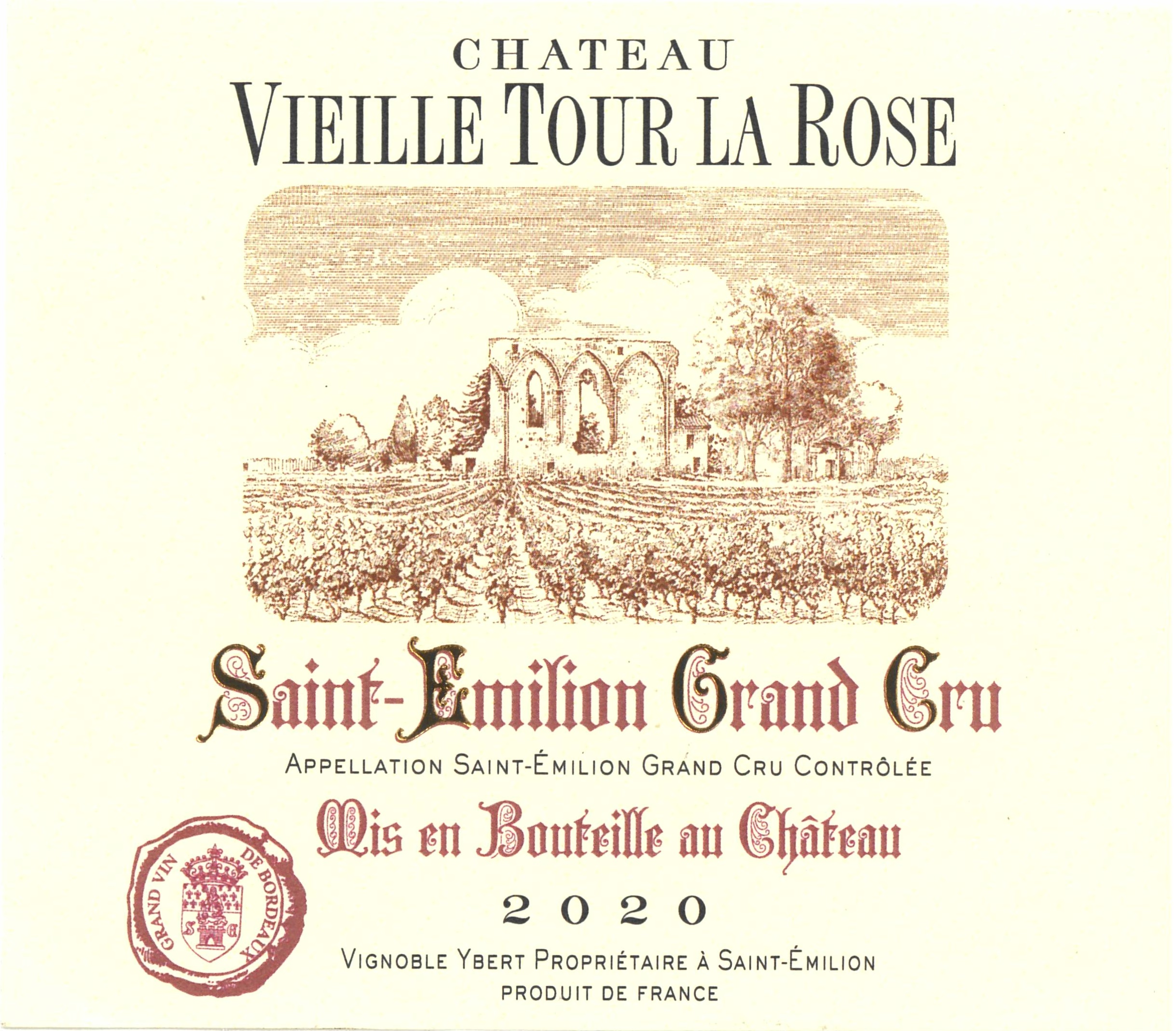Château Vieille Tour La Rose AOC Saint-Emilion Grand Cru Rouge 2020