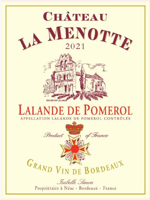 Château La Menotte AOC Lalande de Pomerol Rouge 2021