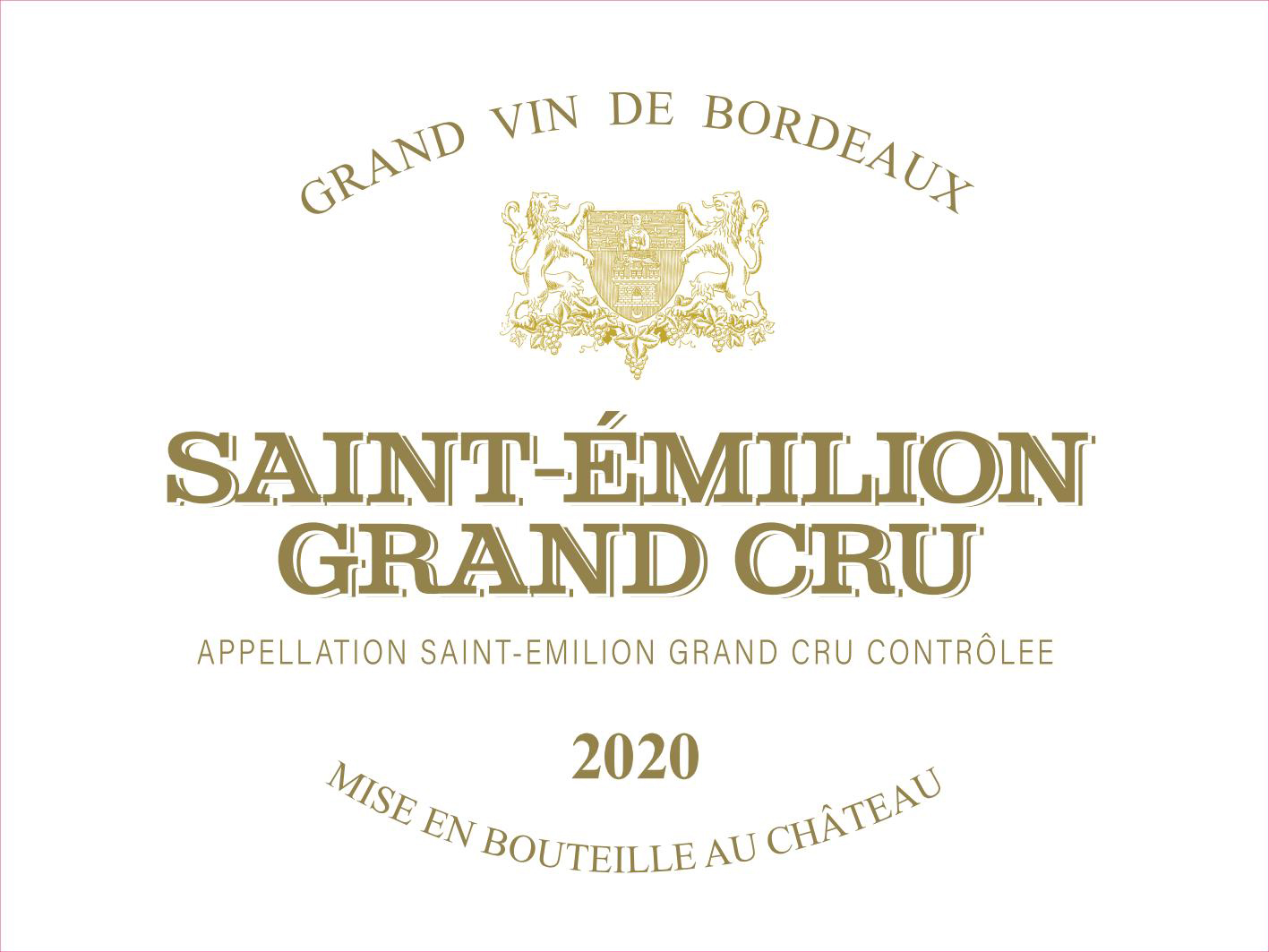 Saint Emilion Grand Cru Sichel AOC Saint Emilion Grand Cru Rouge 2020