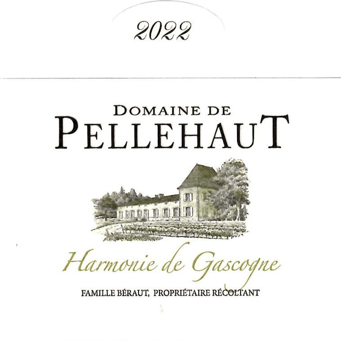 Domaine de Pellehaut Harmonie de Gascogne IGP Côtes de Gascogne Blanc 2022