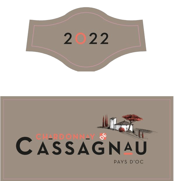 Chardonnay de Cassagnau IGP Pays d'Oc Blanc 2022