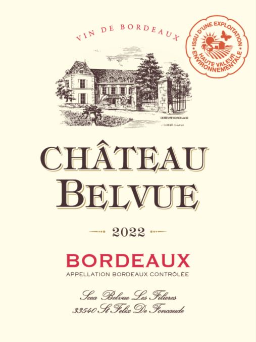 Château Belvue AOC Bordeaux Red 2022