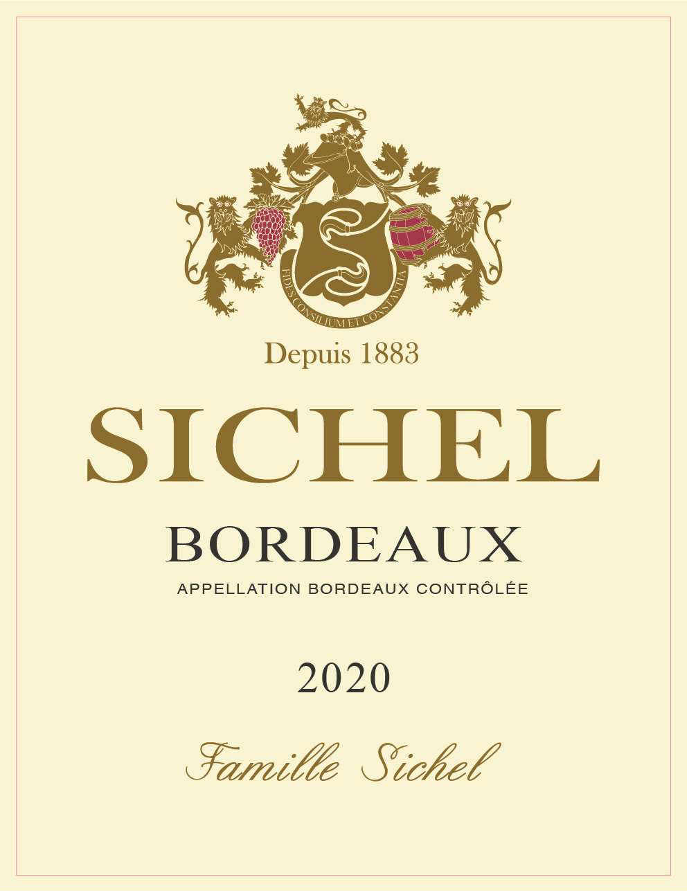 Bordeaux Sichel AOC Bordeaux Rouge 2020