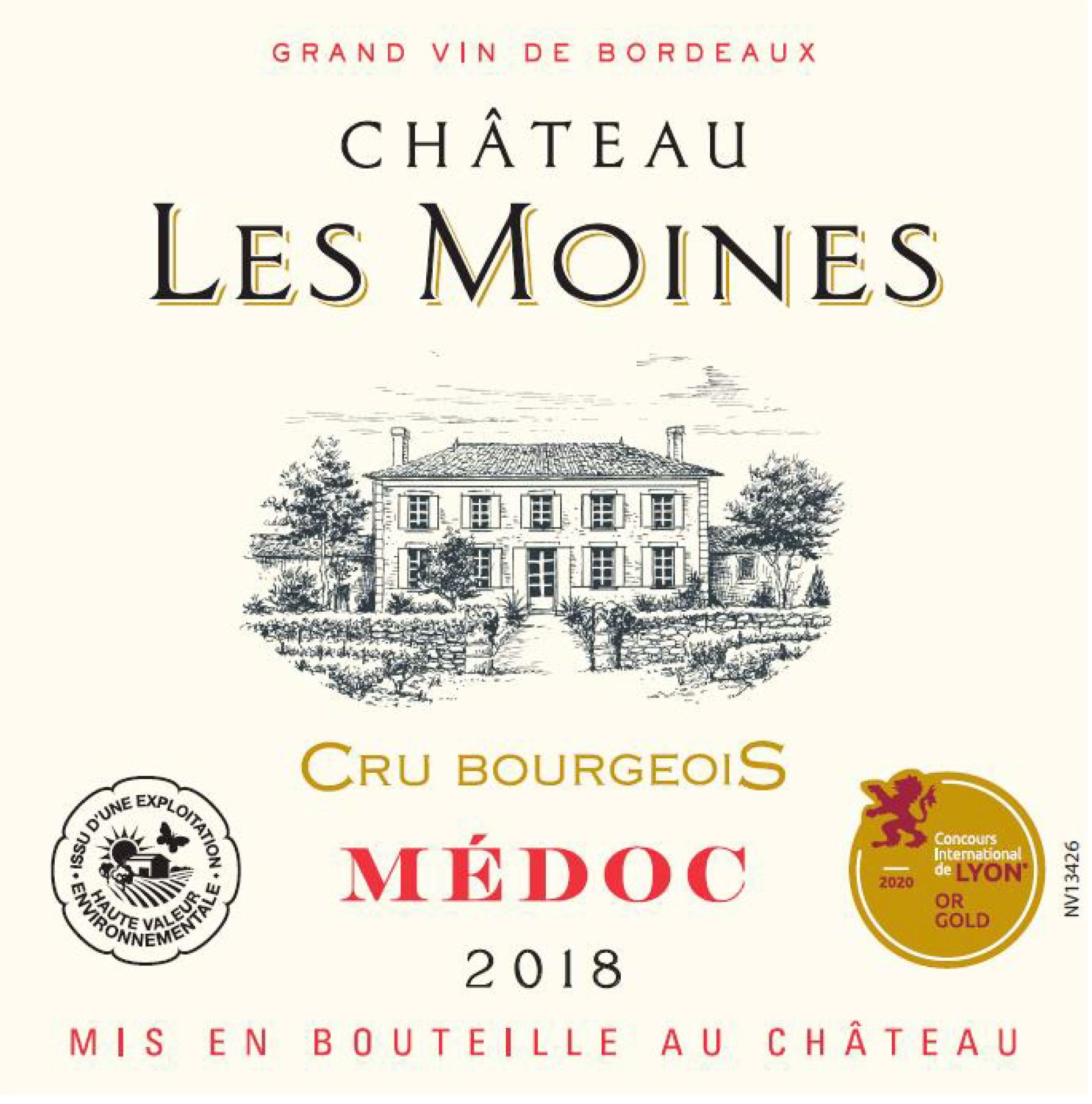 Château Les Moines  AOC Médoc Red 2018