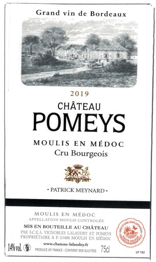 Château Pomeys AOC Moulis en Médoc Rouge 2019