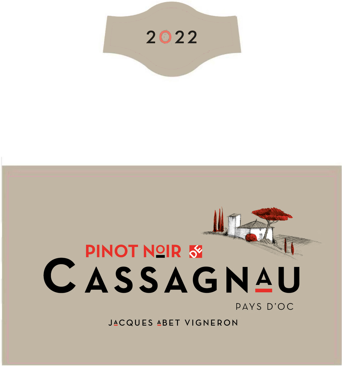 Pinot Noir de Cassagnau IGP Pays d'Oc Rouge 2022