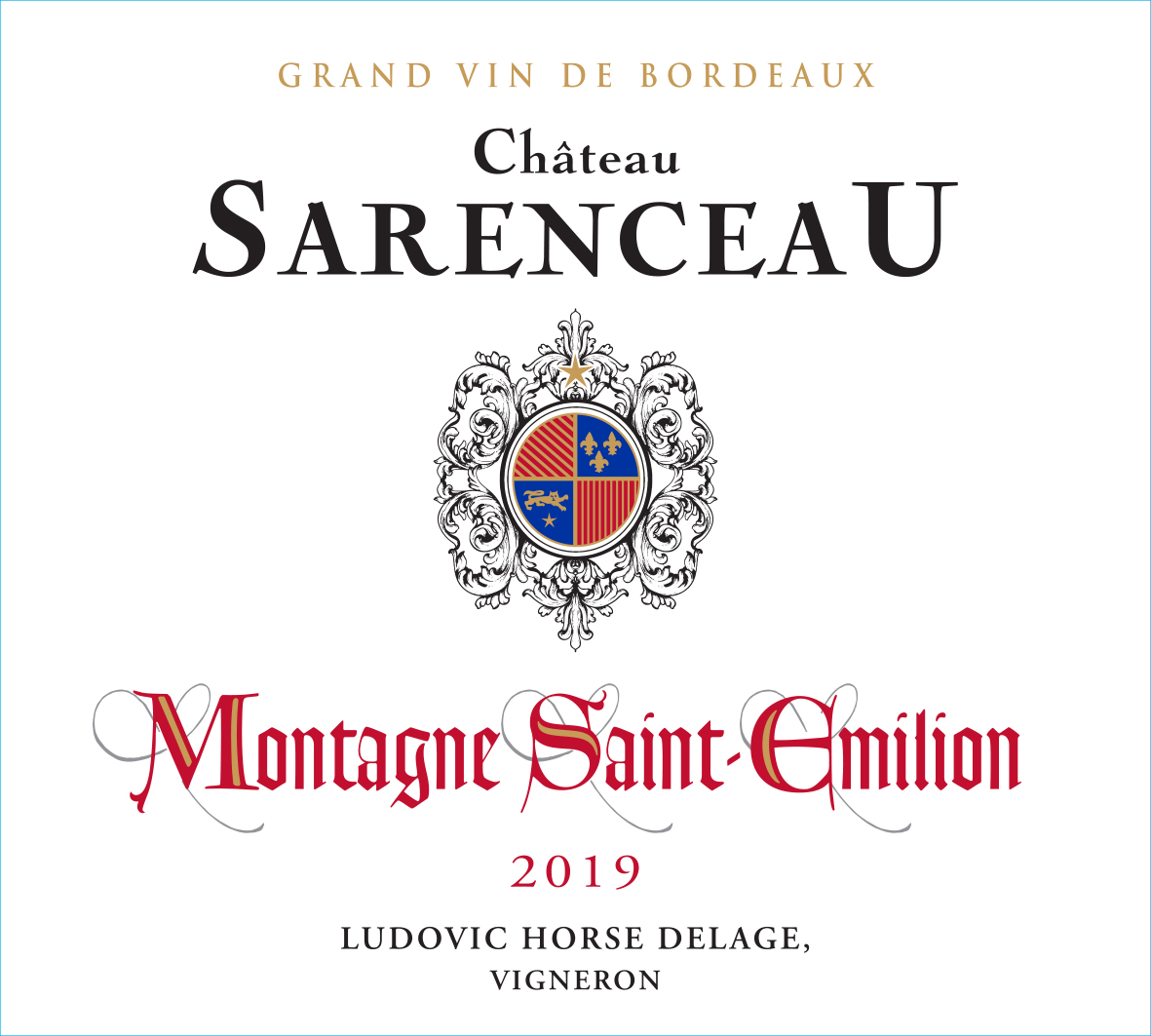 Château Sarenceau AOC Montagne Saint-Emilion Rouge 2019