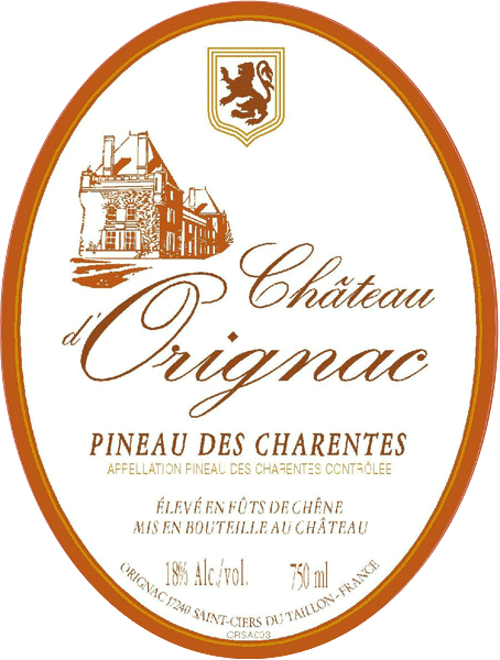 Château Orignac (d') AOC Pineau des Charentes Pineau sm