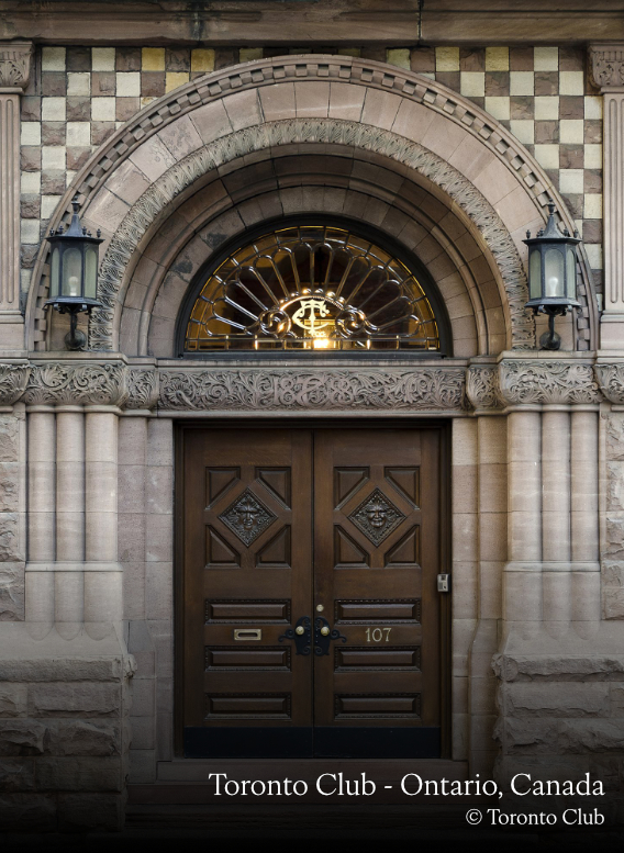 Entrée du Toronto Club en Ontario, Canada, photo Toronto Club
