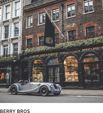 Vins Sichel – Berry Bros & Rudd Façade du caviste Berry Bros & Rudd à Londres, partenaire de la Maison Sichel